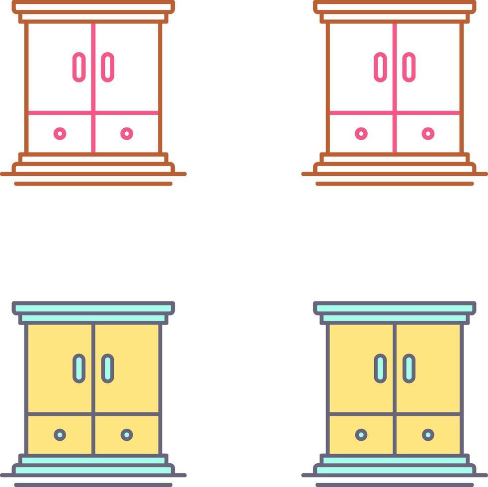 Wardrobe Icon Design vector