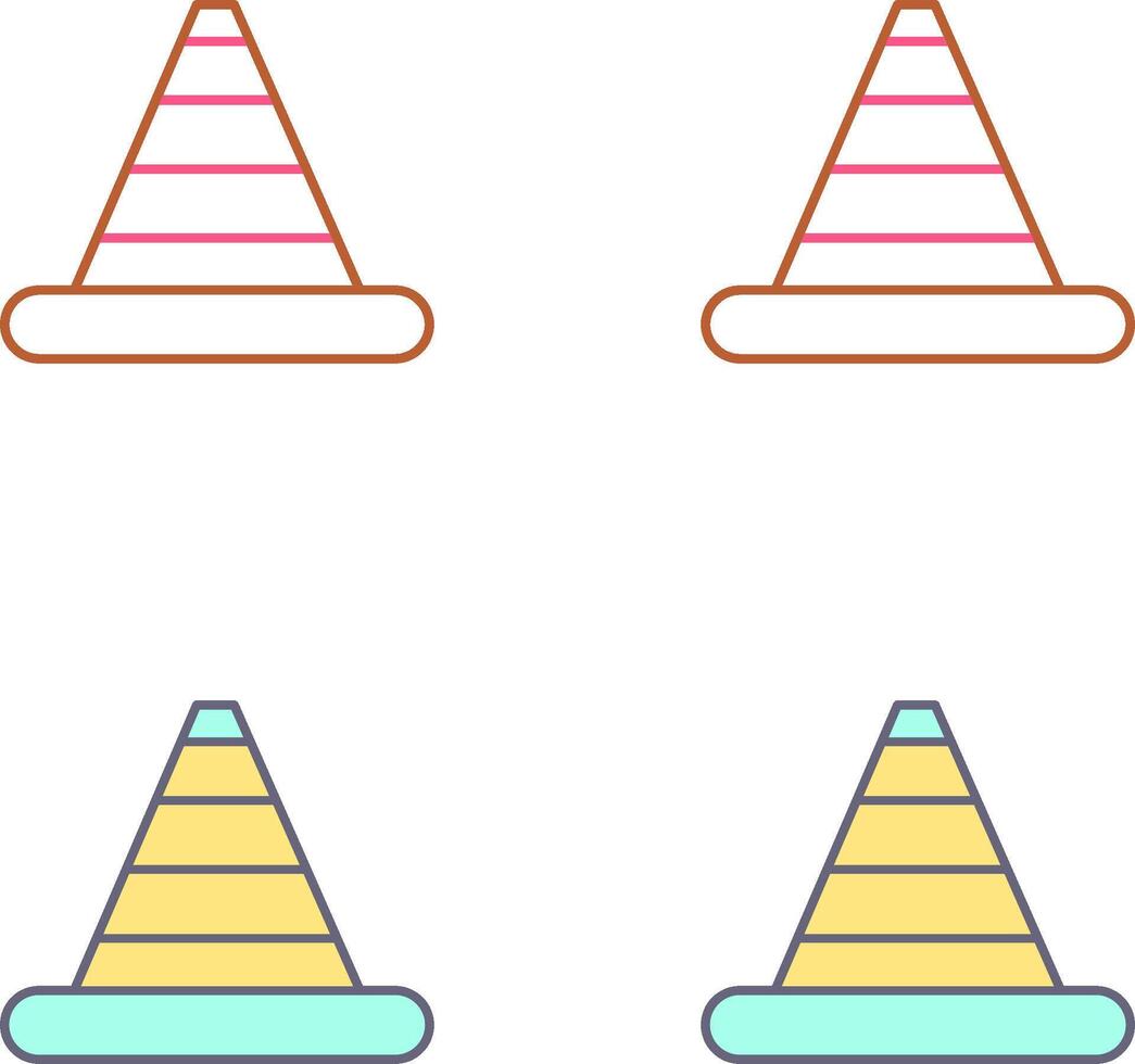 Traffic Cone Icon Design vector