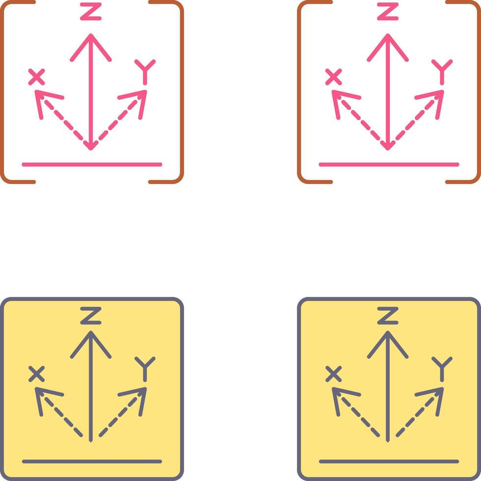 Axis Icon Design vector