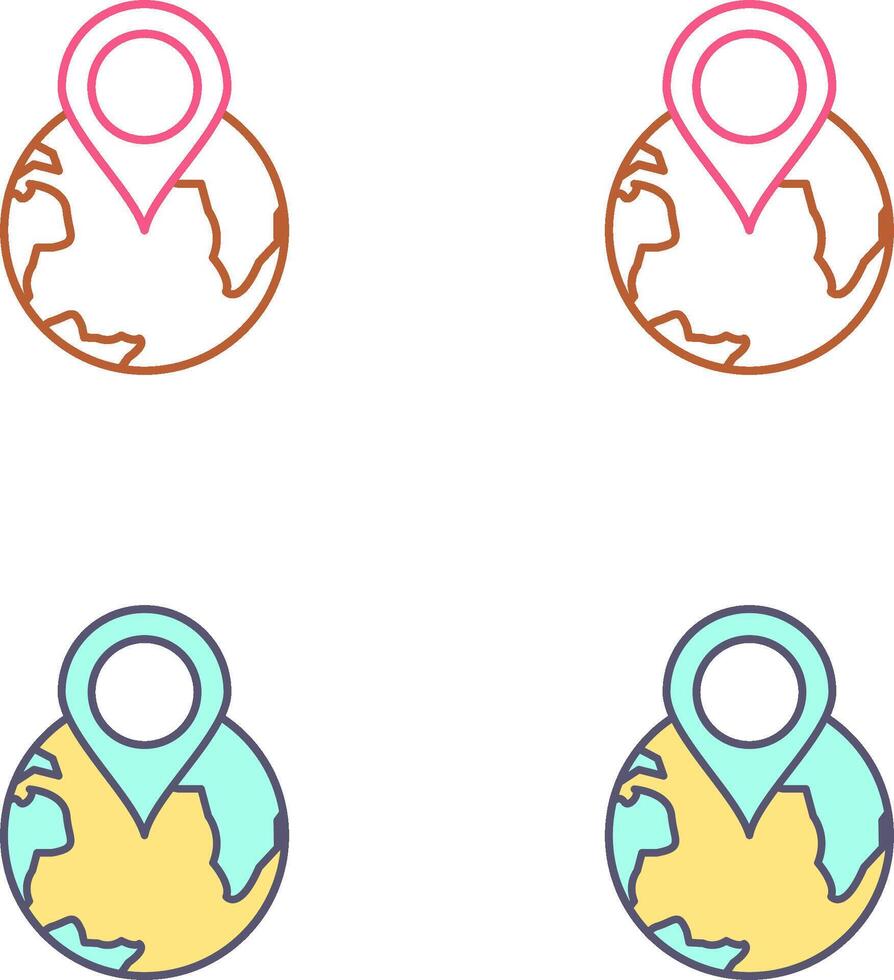 World tour Icon Design vector