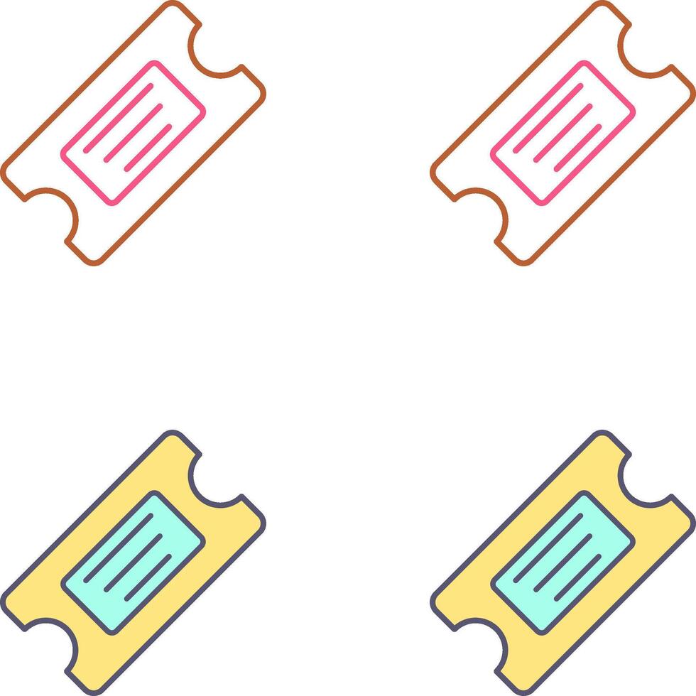 Ticket Icon Design vector