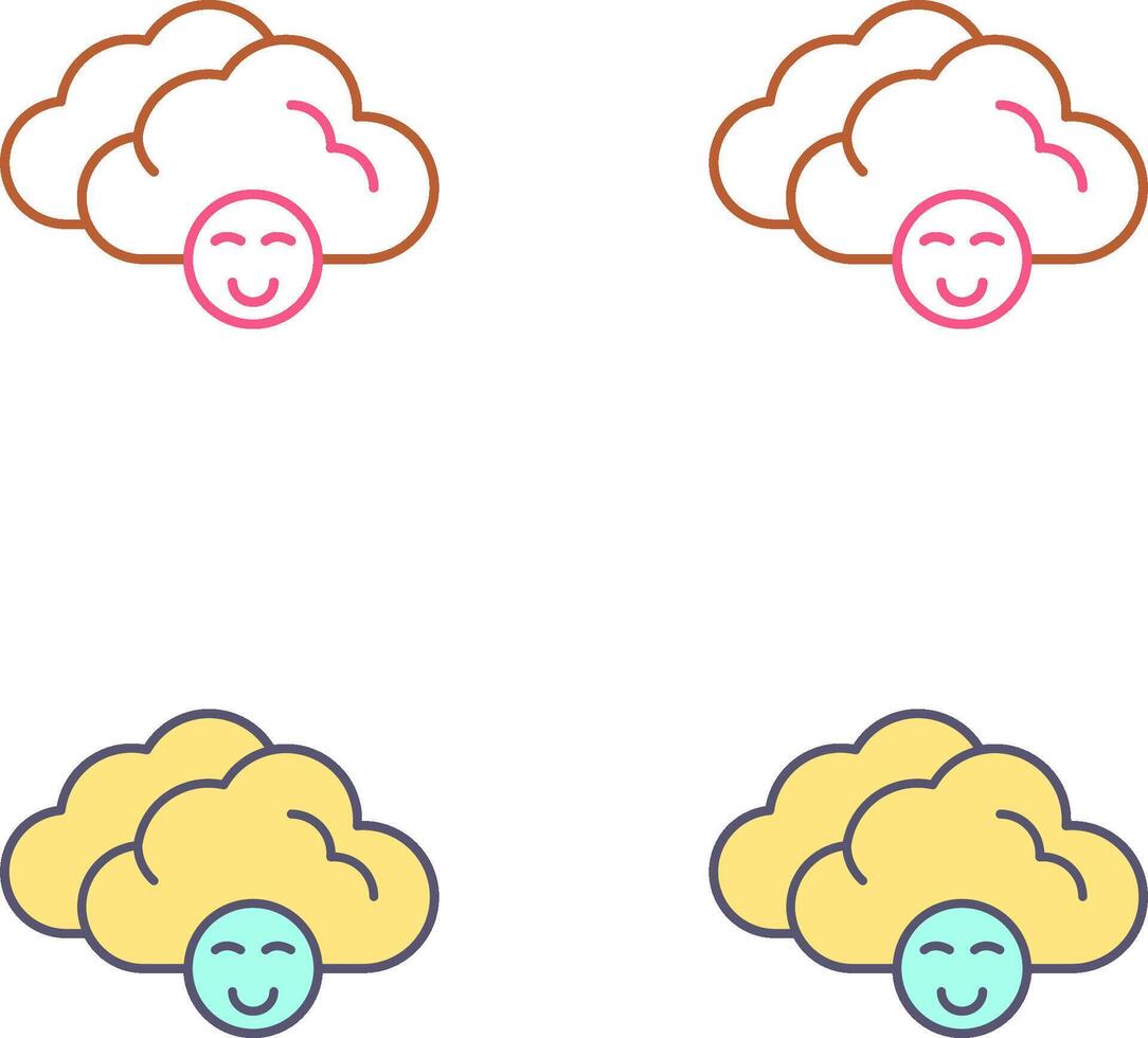 Cloudy Icon Design vector
