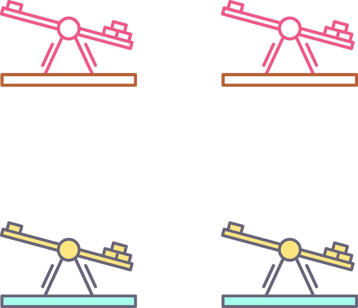 Seesaw Icon Design vector