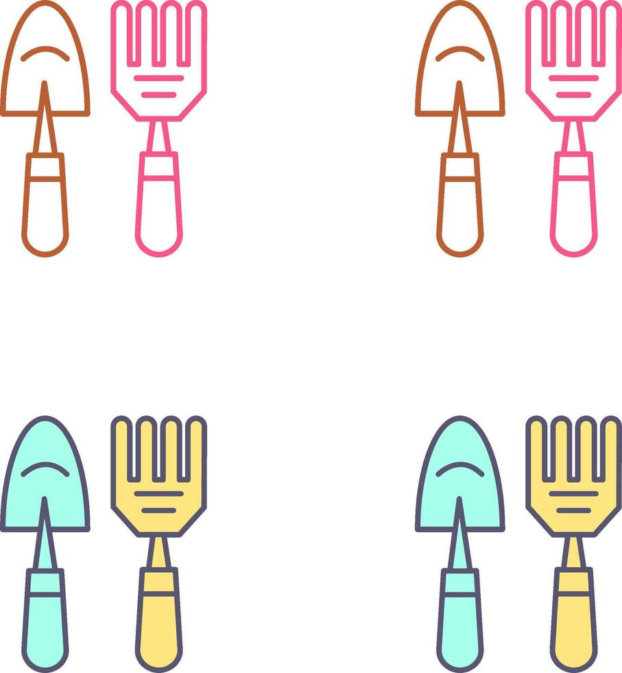 Gardening Tools Icon Design vector