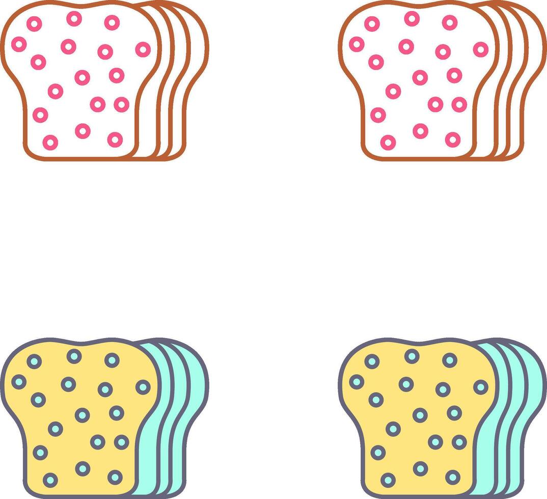 Bread Icon Design vector