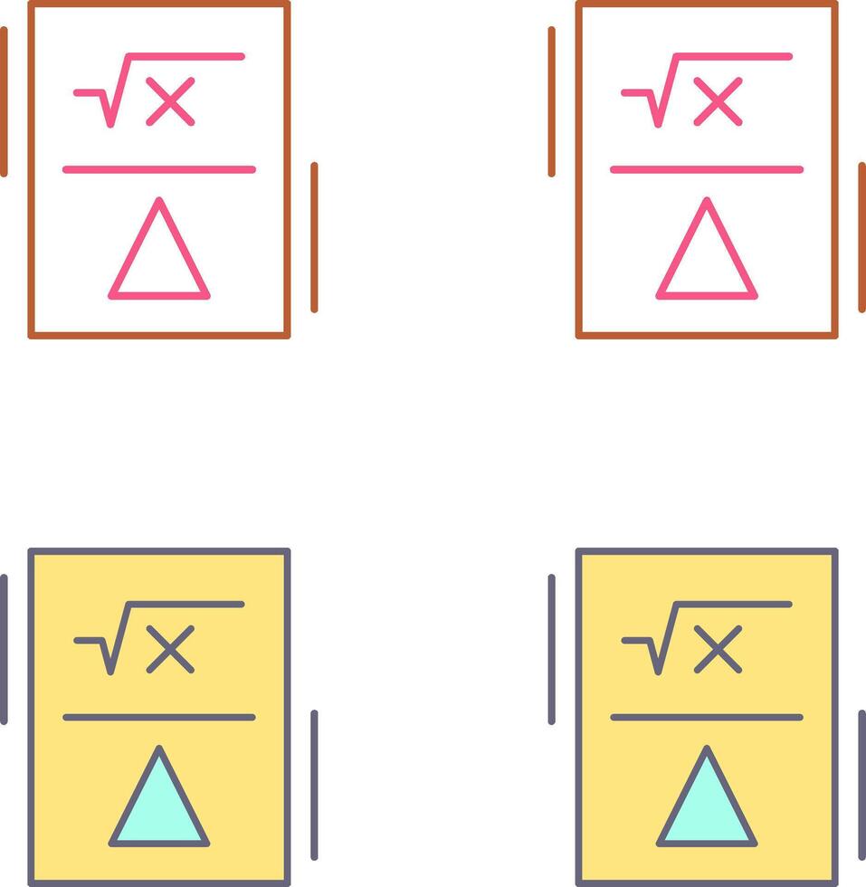 Formula Icon Design vector