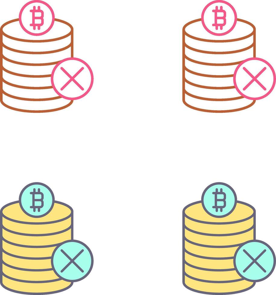 Not Accepted Icon Design vector