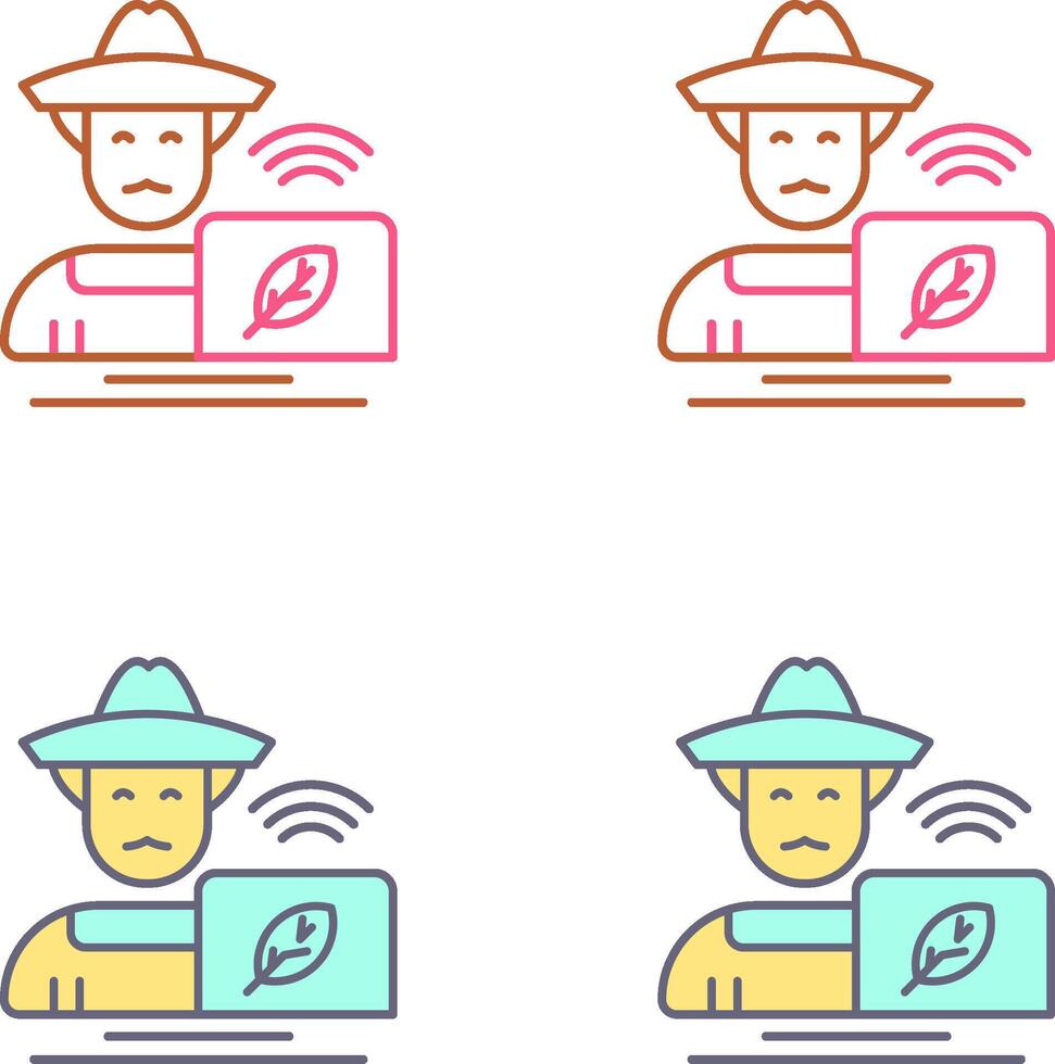 Farmer Icon Design vector
