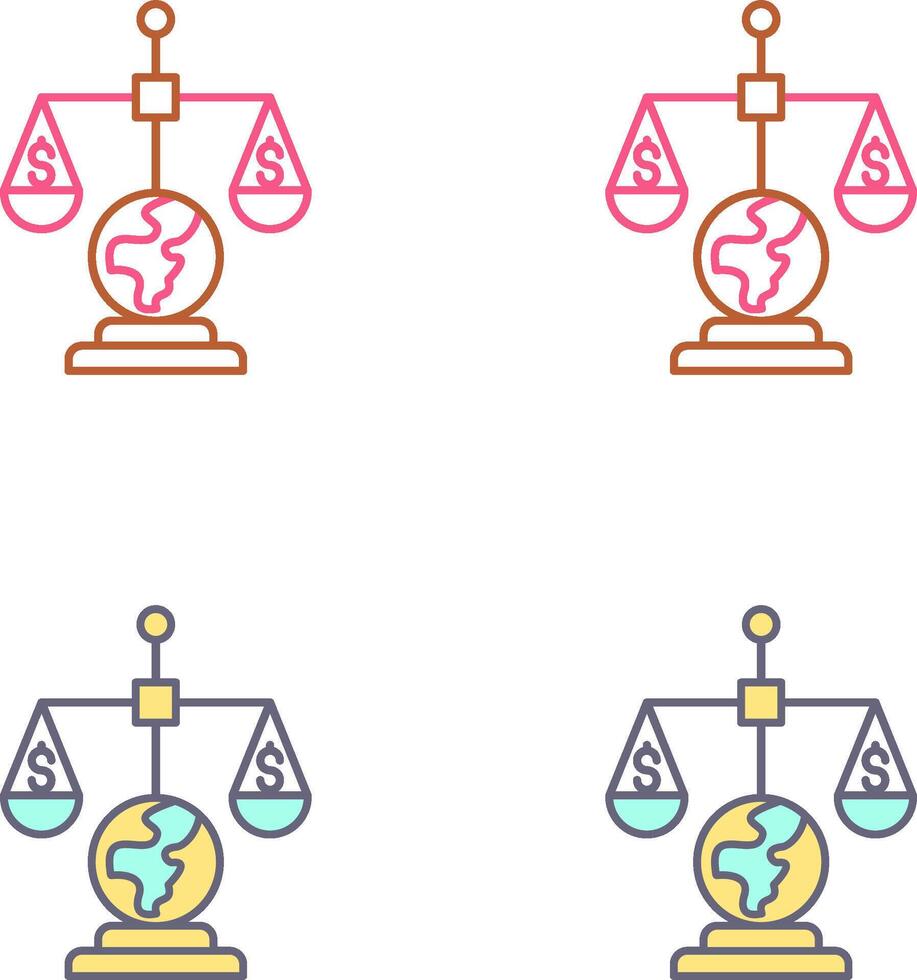 International Law Icon Design vector