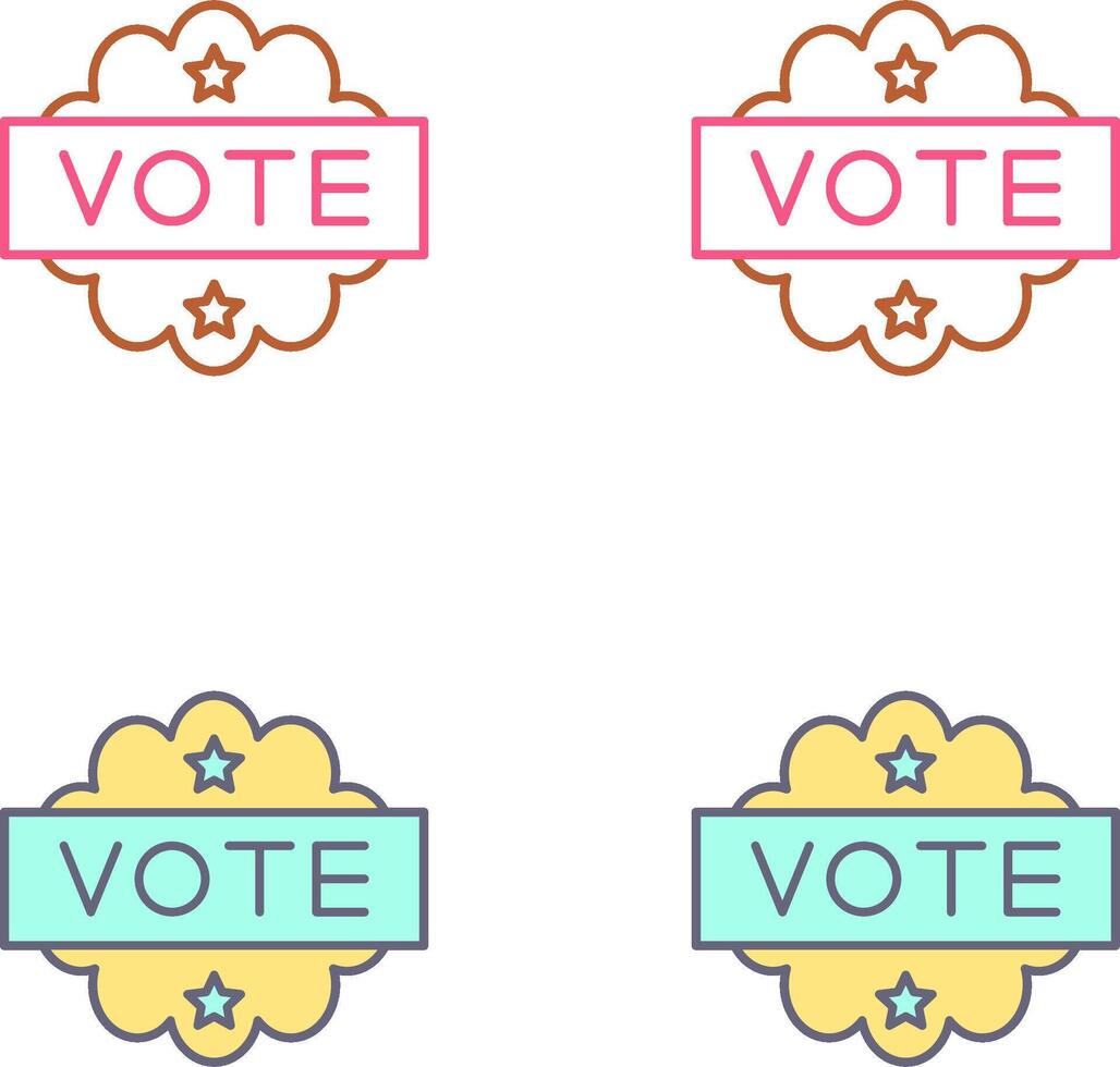 Vote Icon Design vector