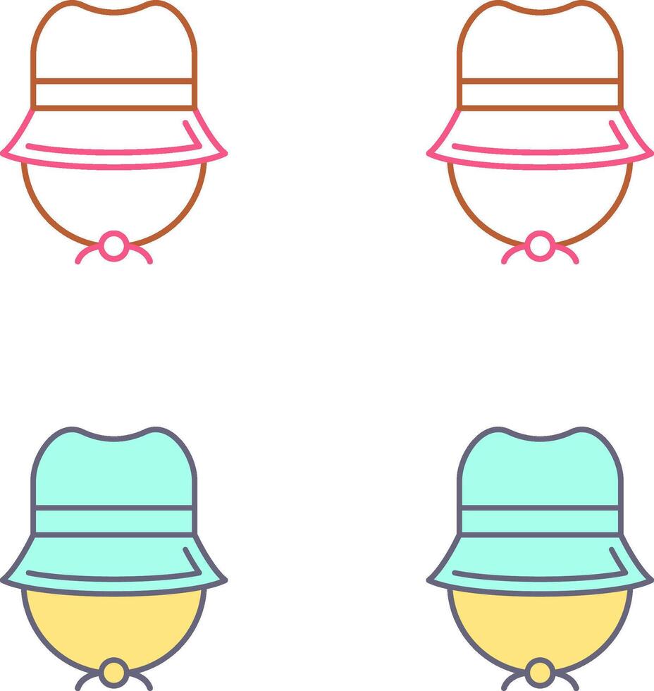 Camping Hat Icon Design vector