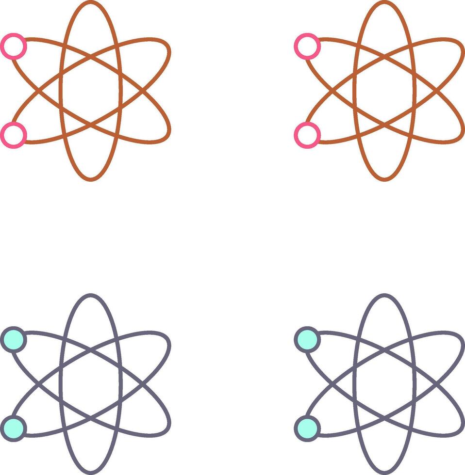Atom Icon Design vector