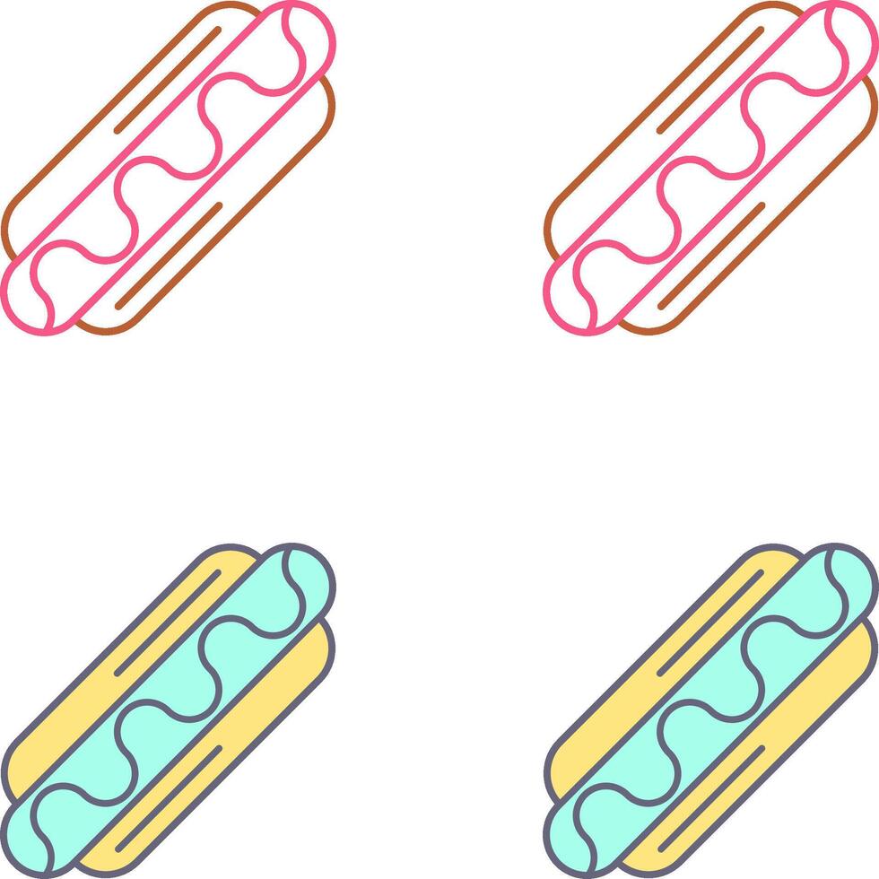 Hotdog Icon Design vector