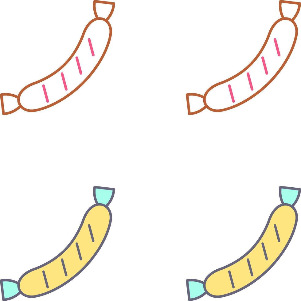 Sausage Icon Design vector