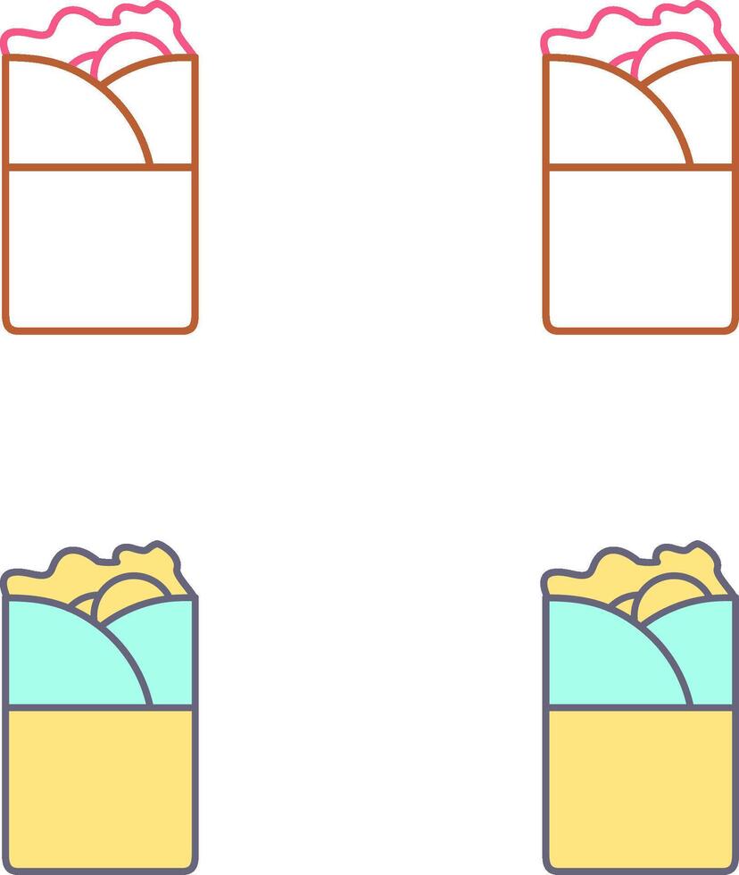 Kebab Icon Design vector