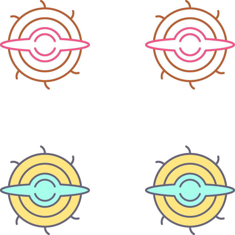 Black Hole Icon Design vector