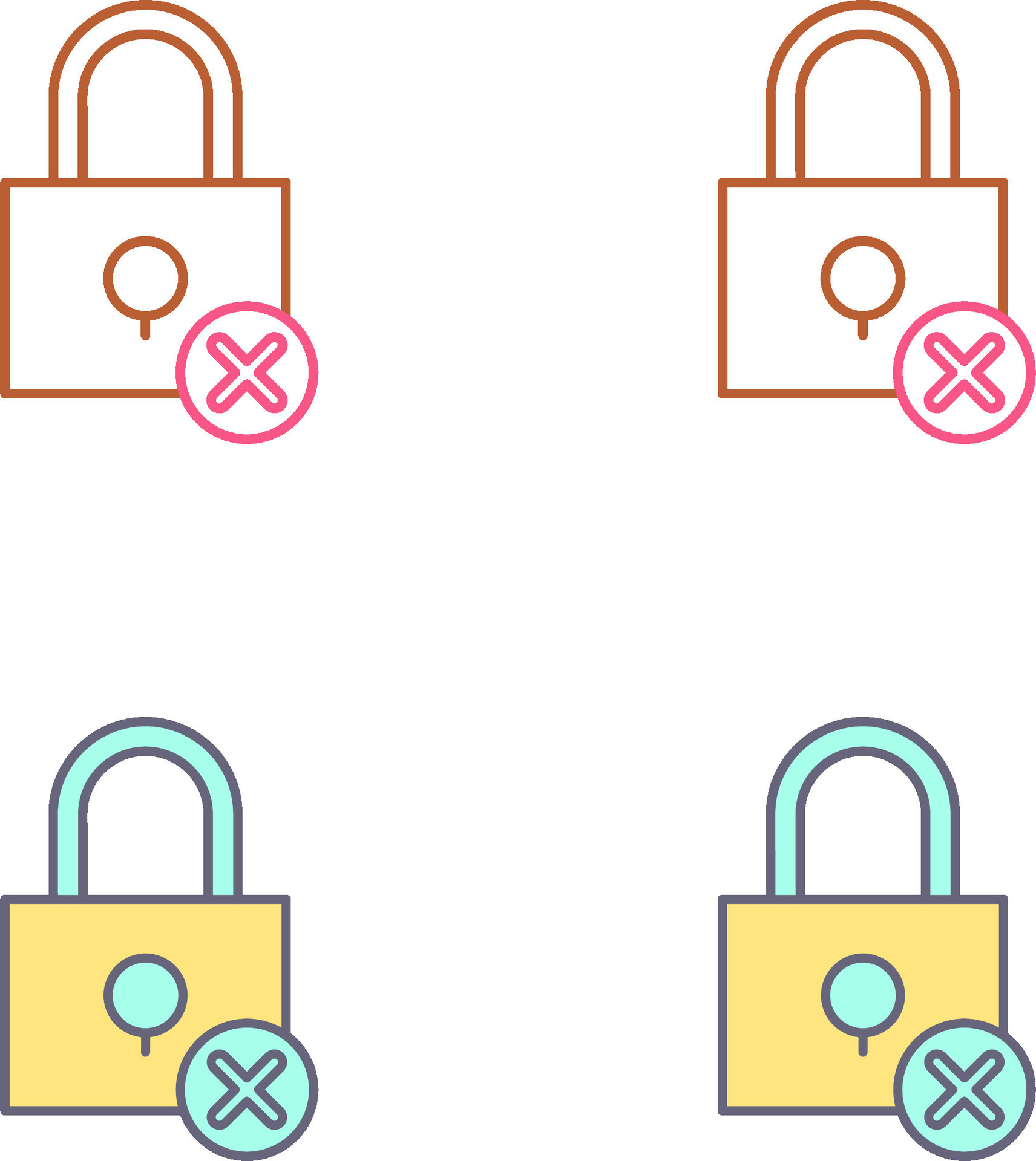 Insecure Icon Design 44892775 Vector Art at Vecteezy