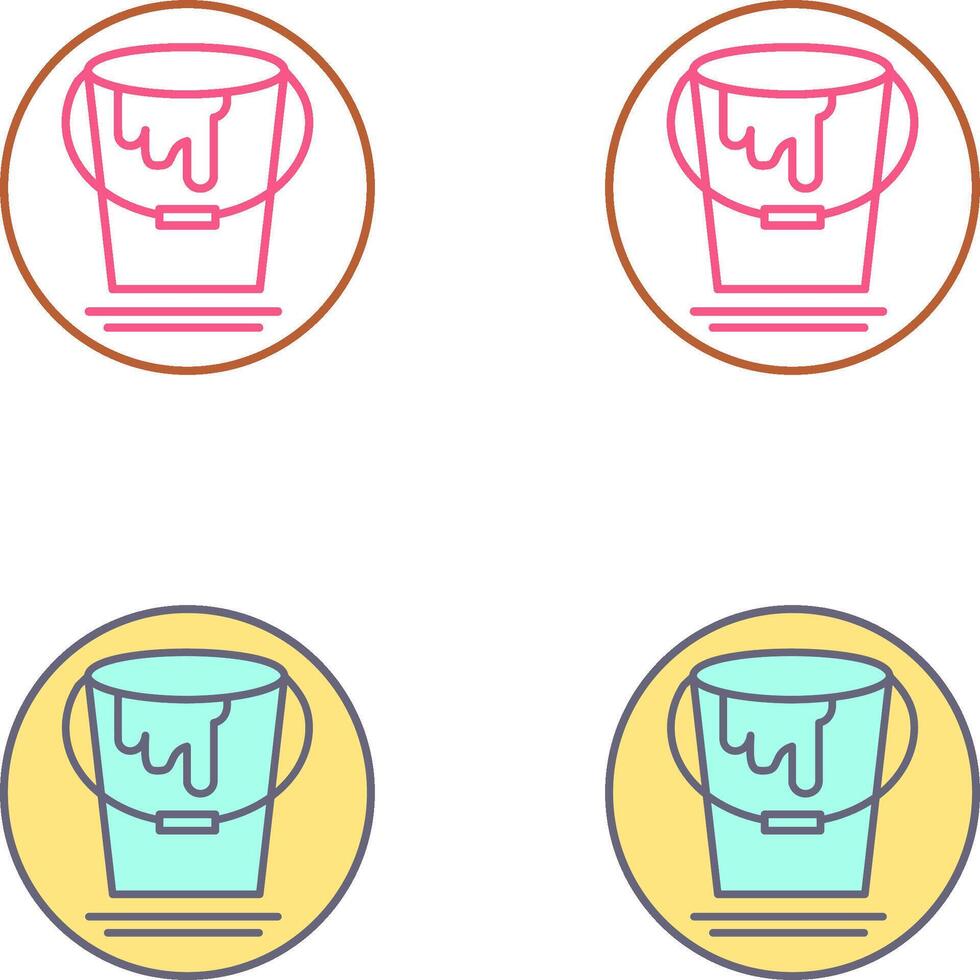 Paint Bucket Icon Design vector