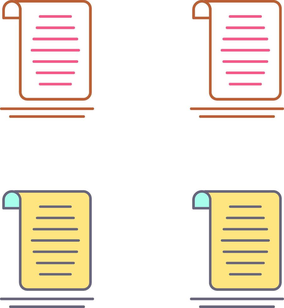 Document Icon Design vector