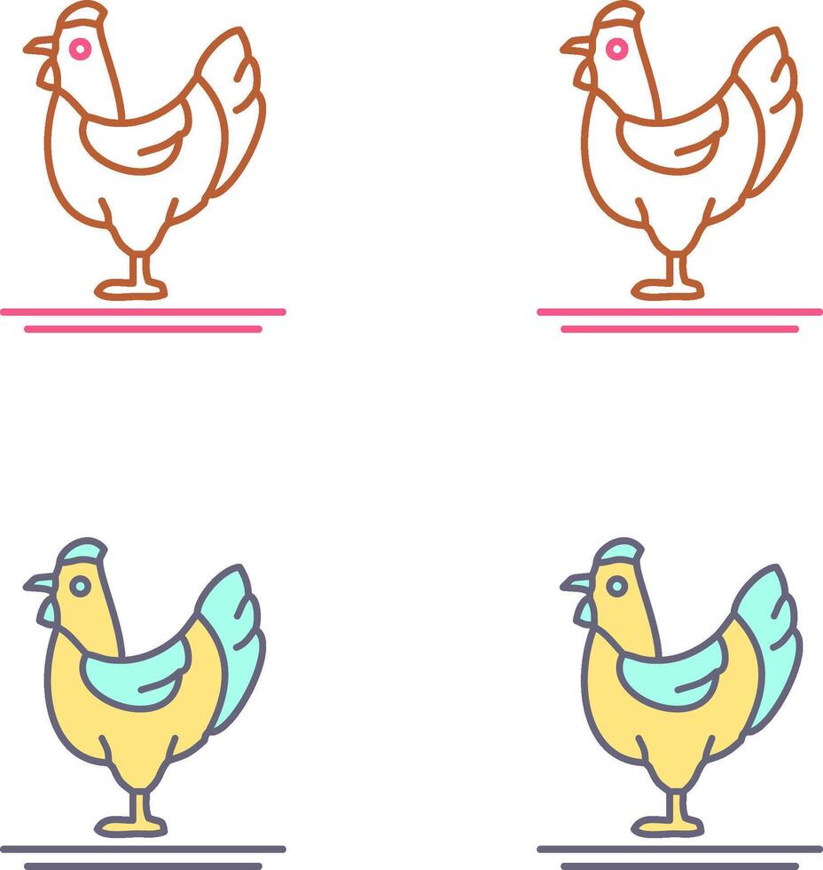 Poultry Icon Design vector
