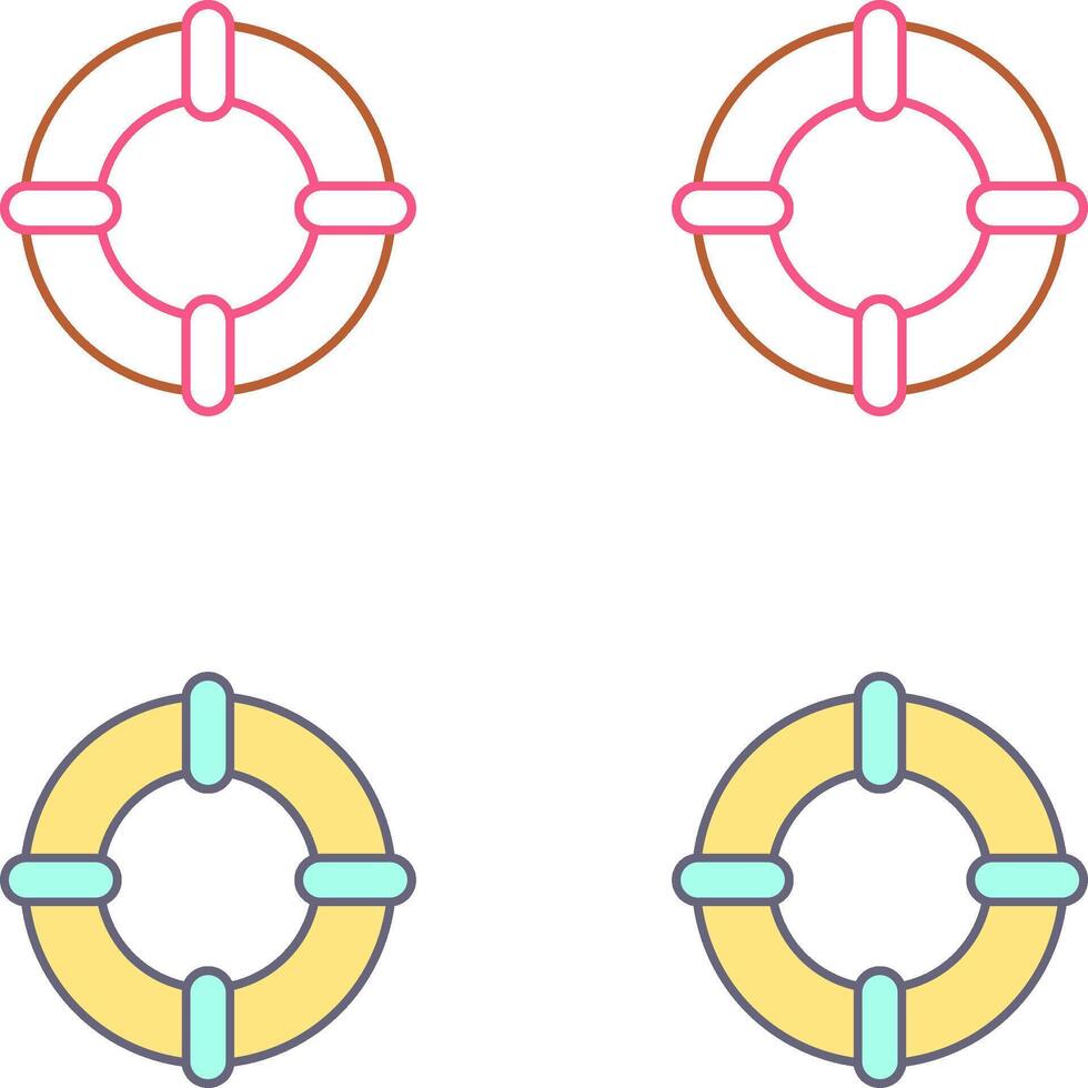 Life Saver Icon Design vector
