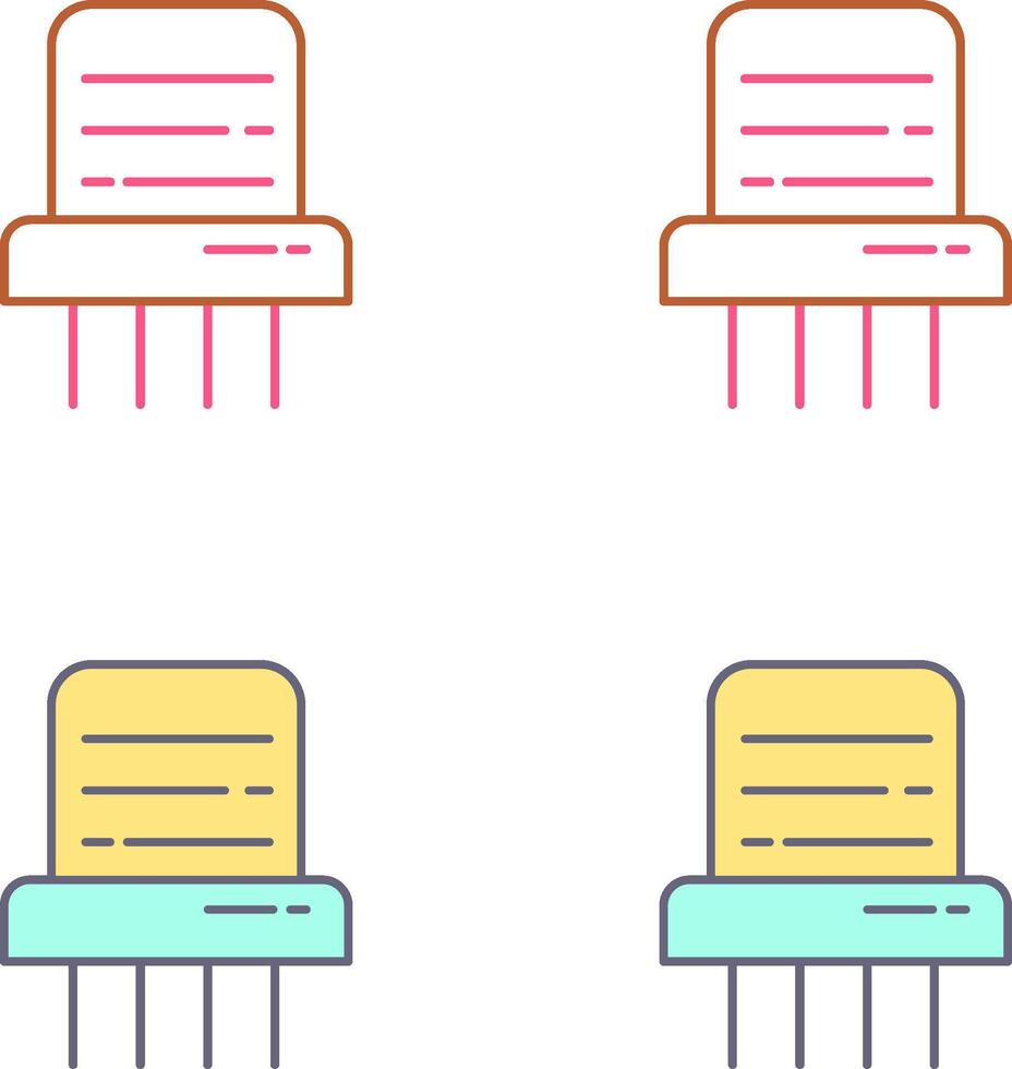 Paper Shredder Icon Design vector