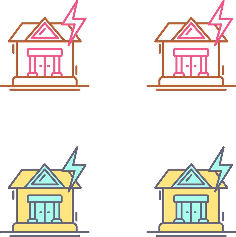 Natural Disaster Icon Design vector