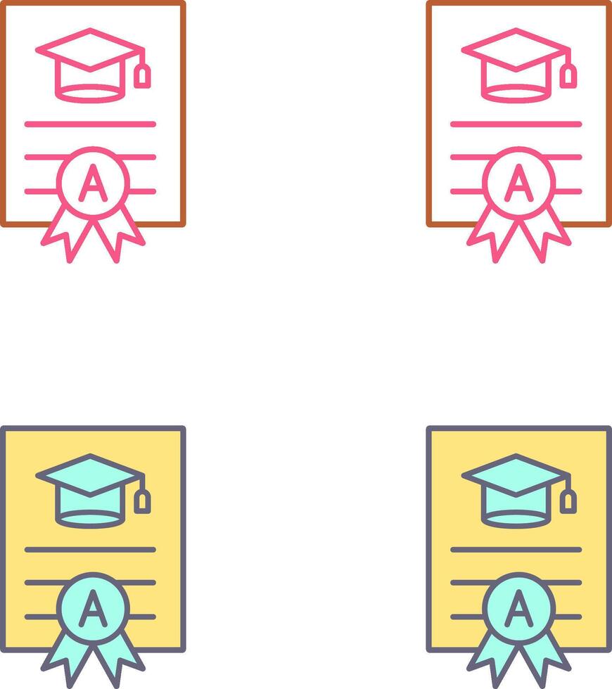 Report Card Icon Design vector