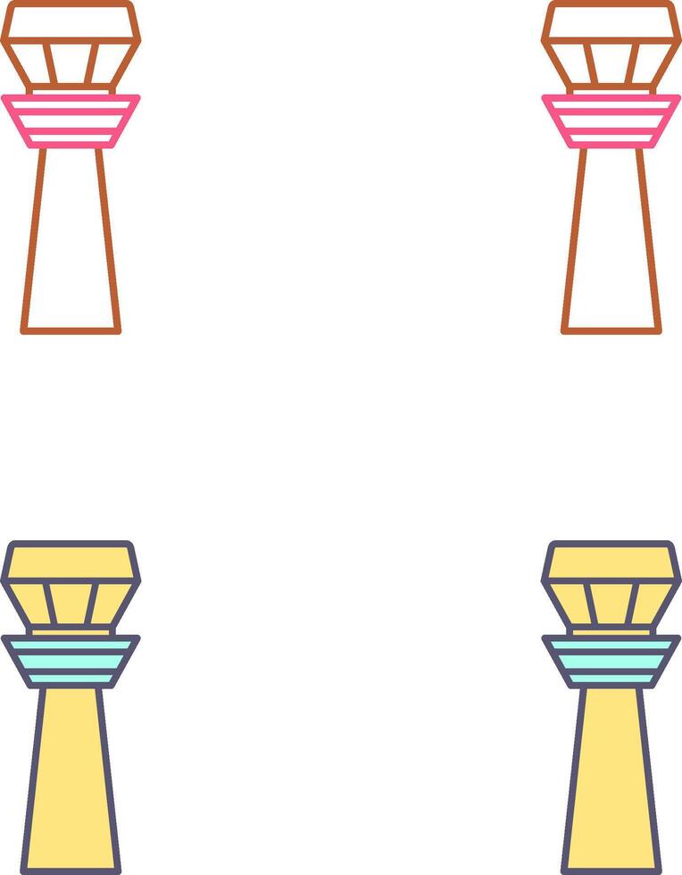 Control Tower Icon Design vector