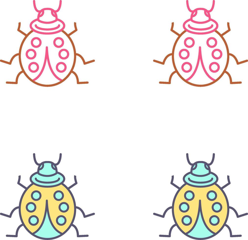 Ladybug Icon Design vector