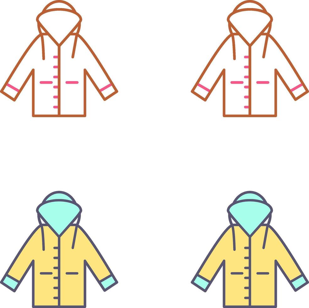 impermeable icono diseño vector