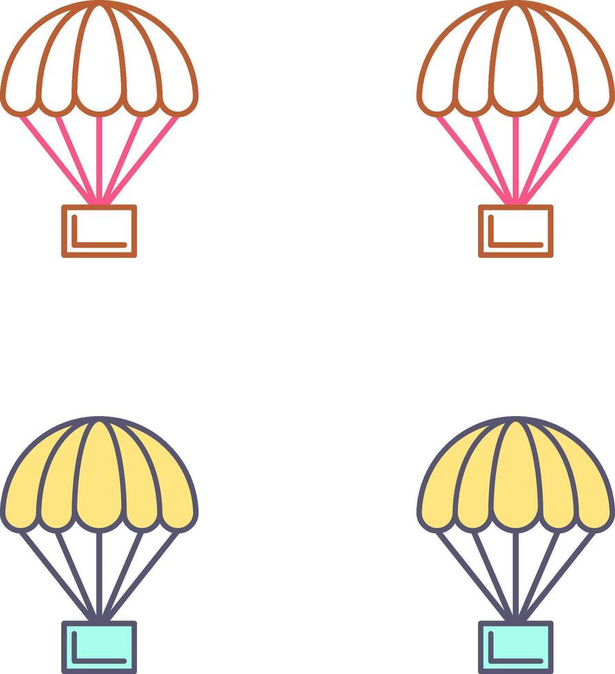 Parachute Icon Design vector