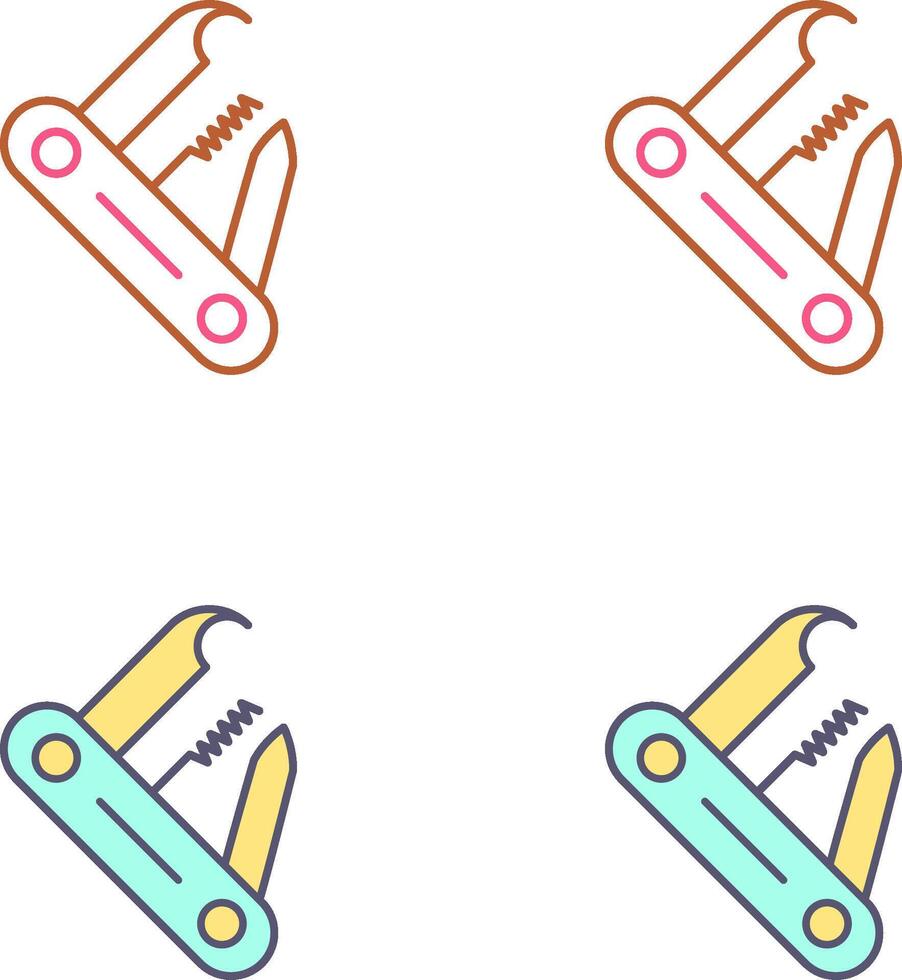 Swiss Army Knife Icon Design vector