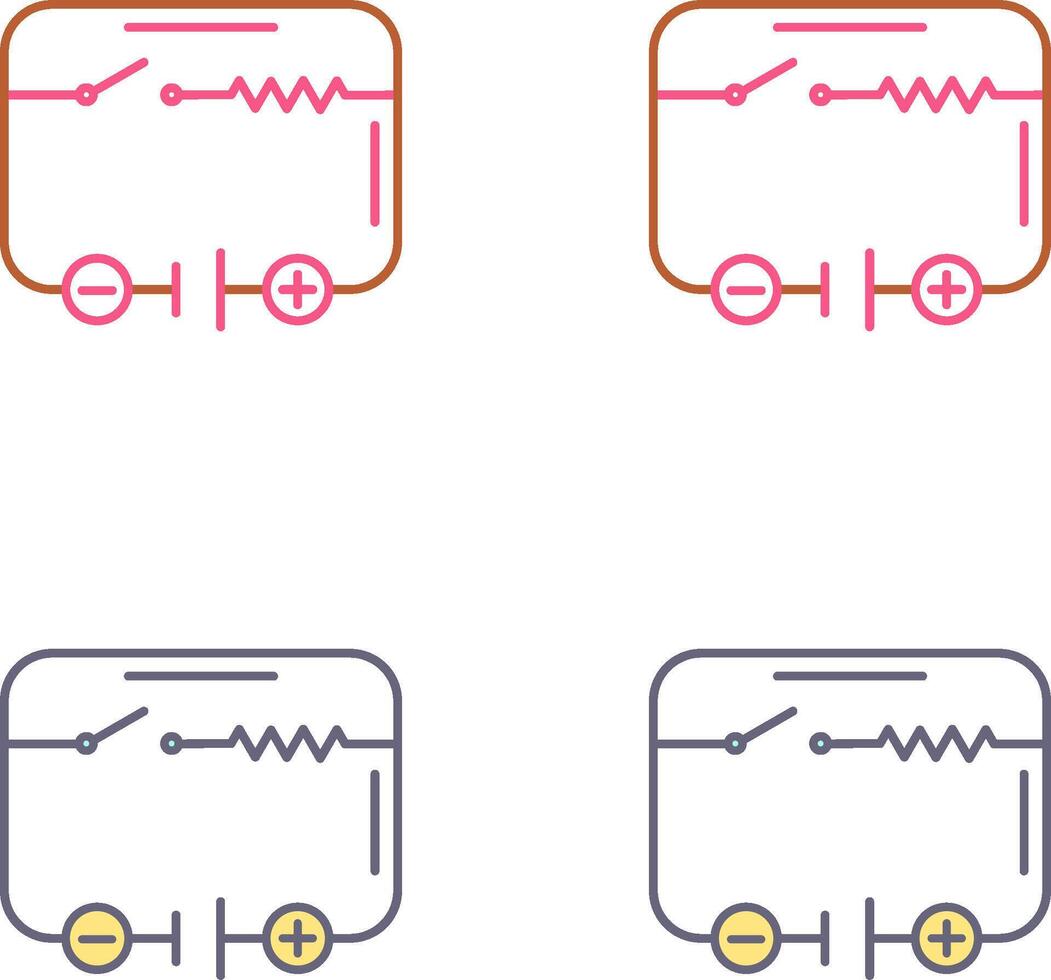 Electrical Circuit Icon Design vector