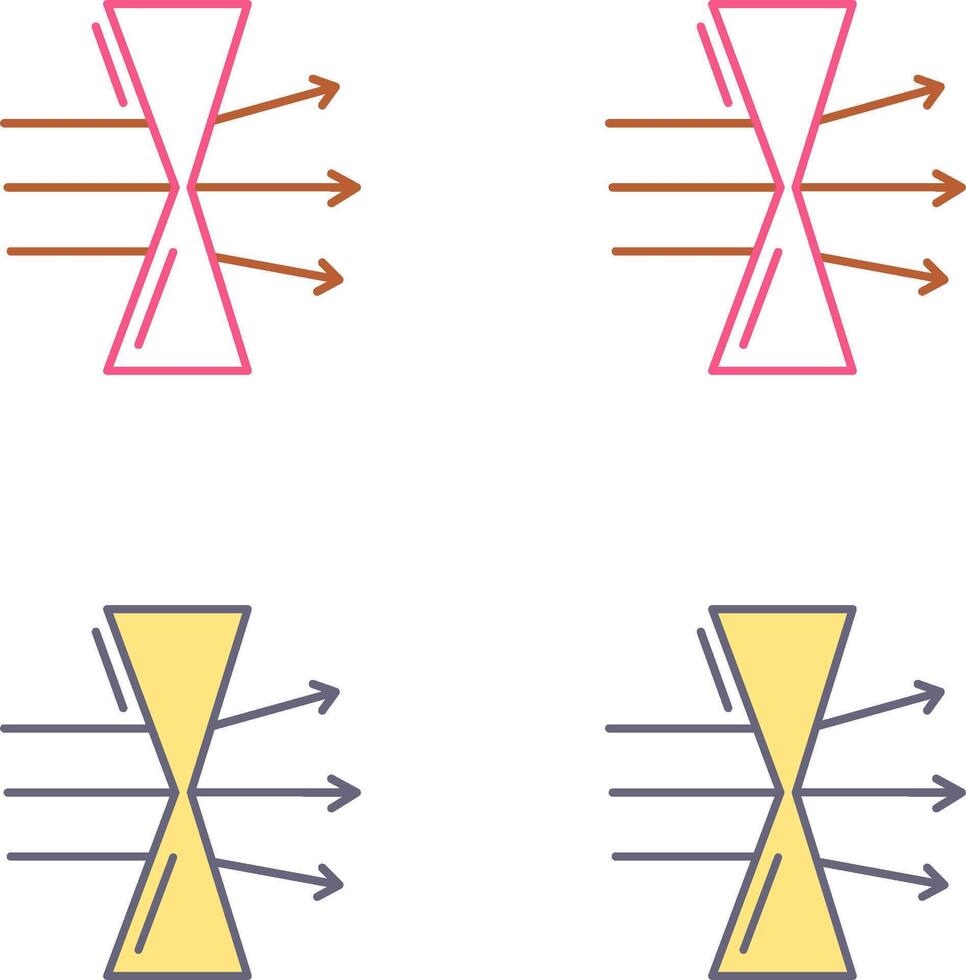 Dispersion Icon Design vector