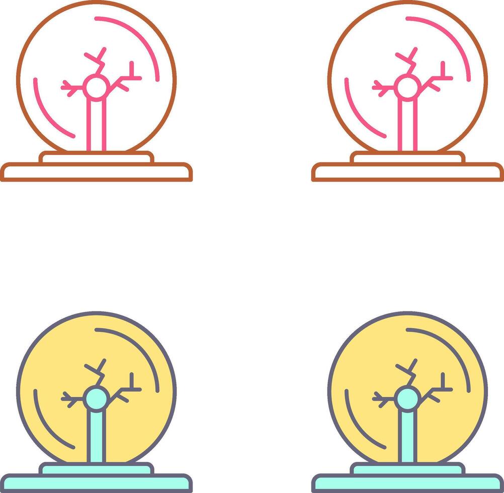 Plasma Ball Icon Design vector
