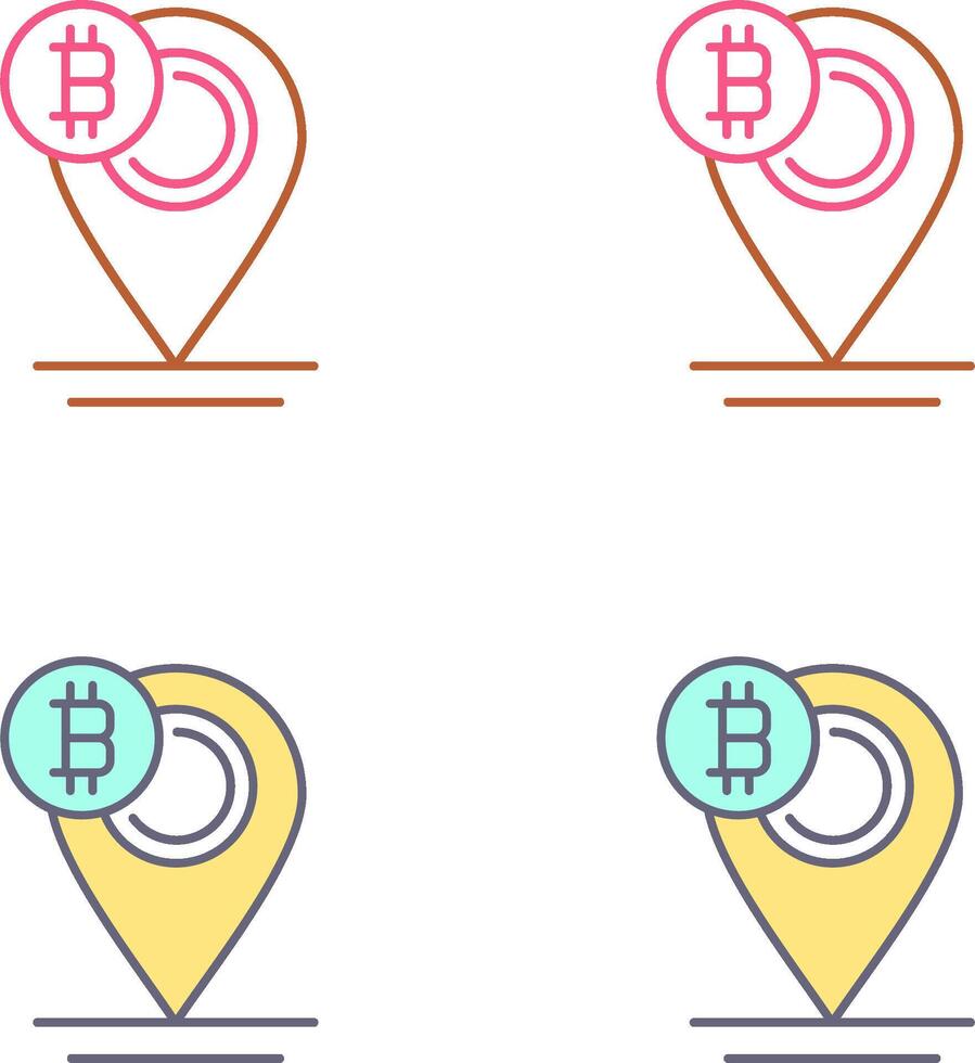 Bitcoin Placeholder Icon Design vector
