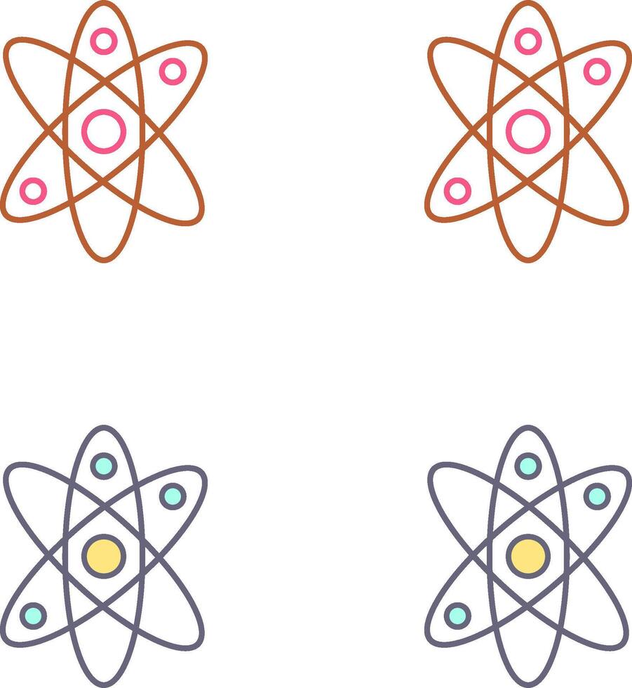 Atom Icon Design vector
