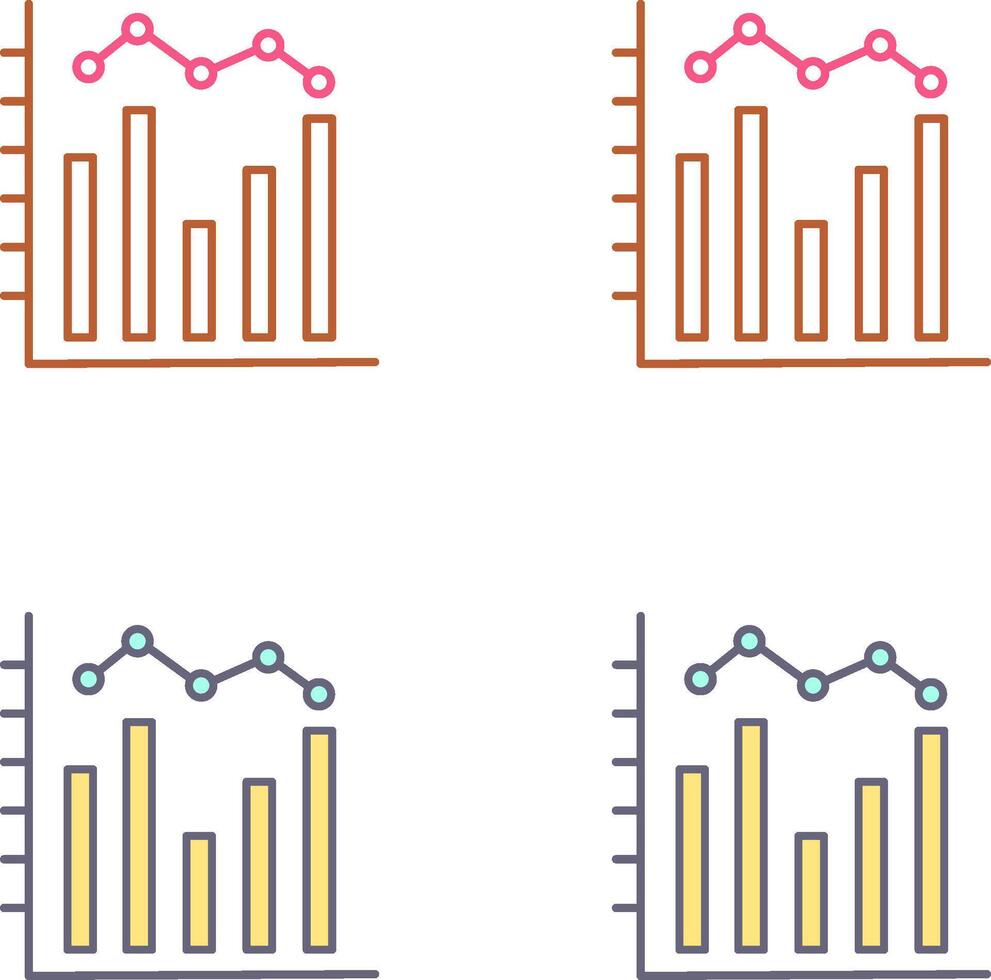 Histogram Icon Design vector