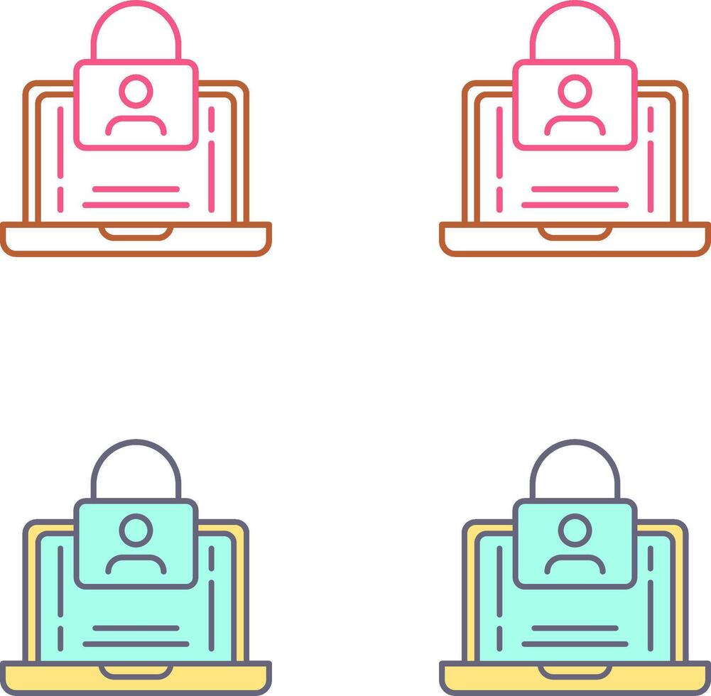 Authentication Icon Design vector