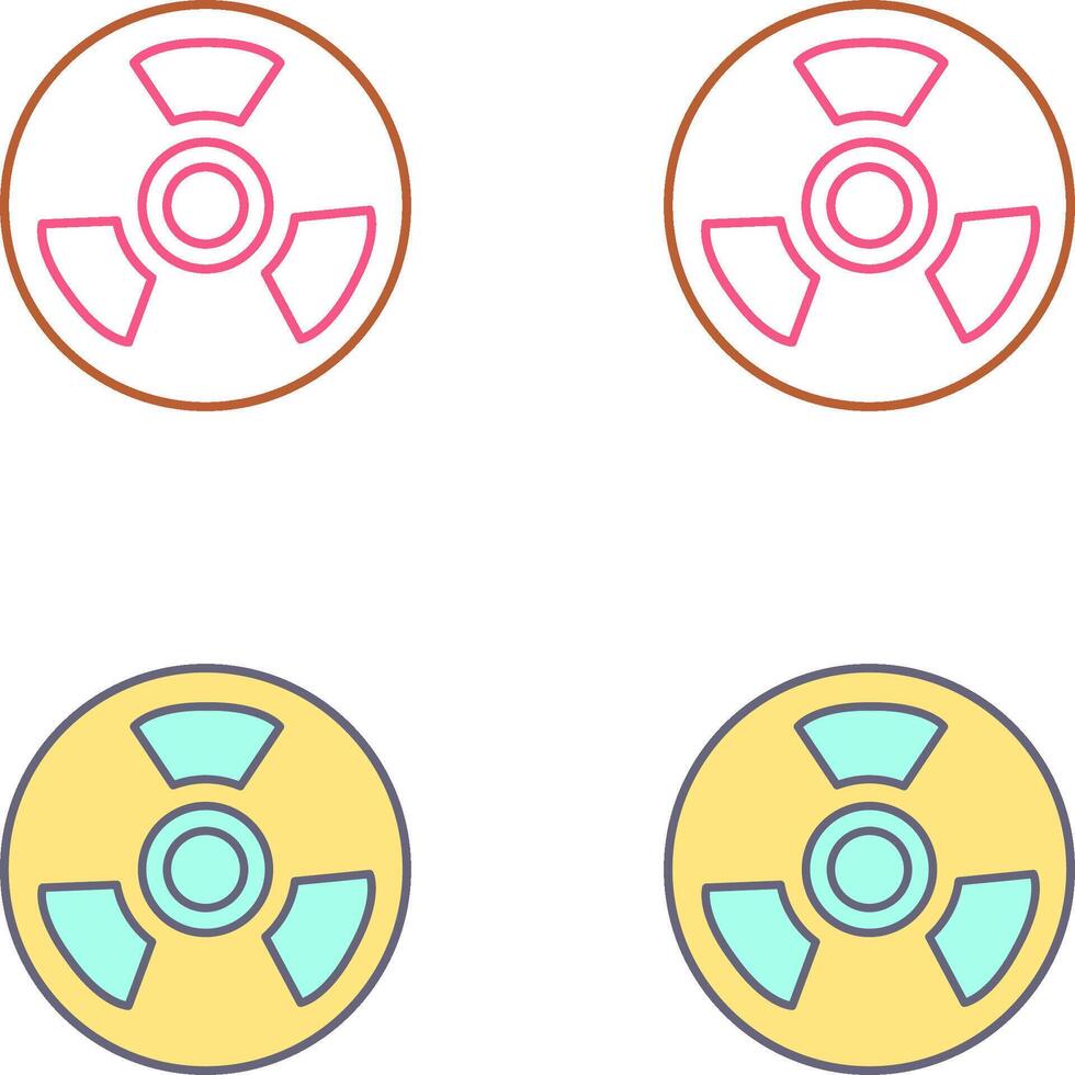 Nuclear Icon Design vector