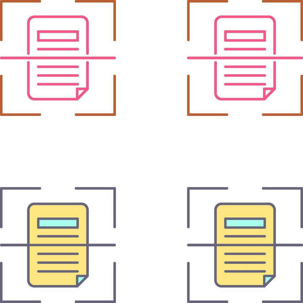 Scan Icon Design vector