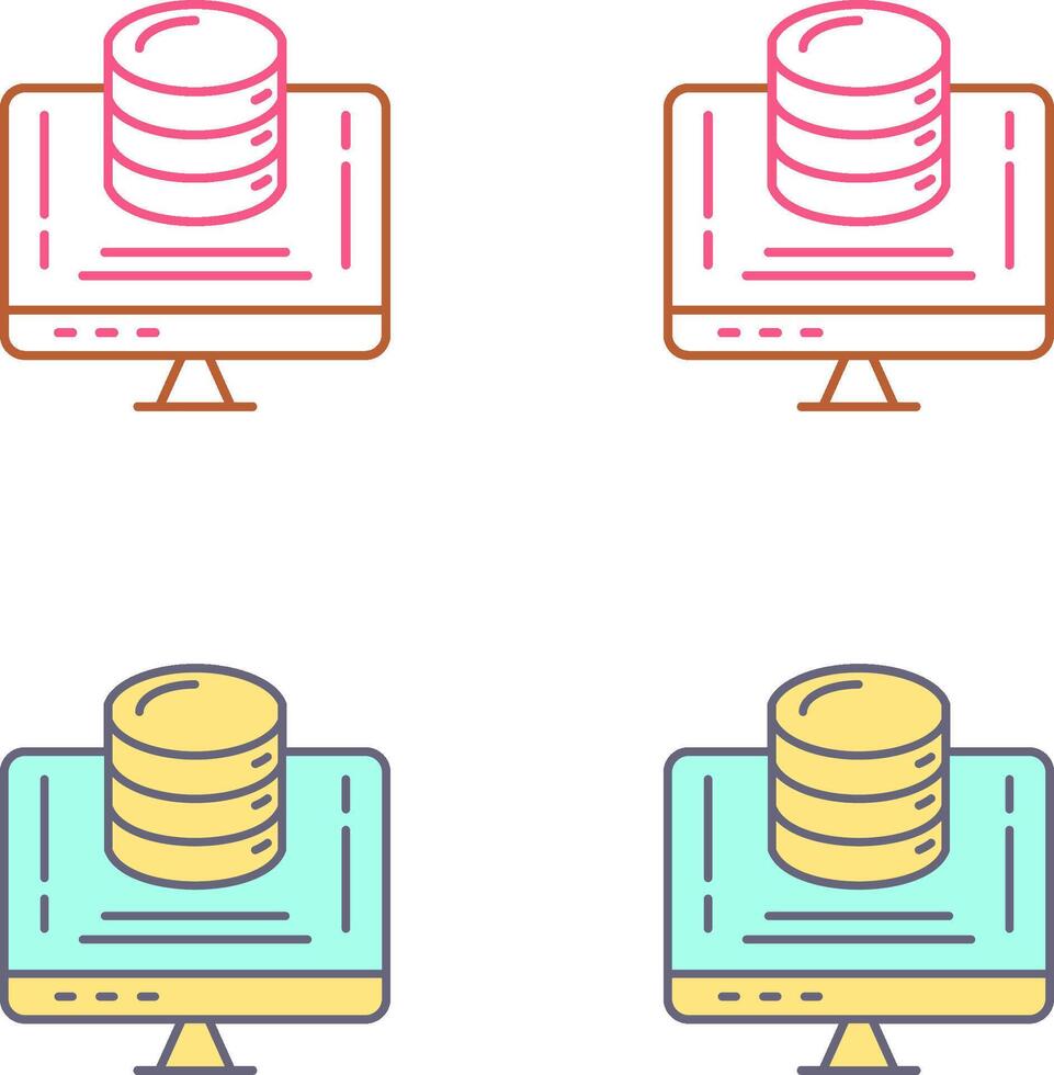 Data Storage Icon Design vector