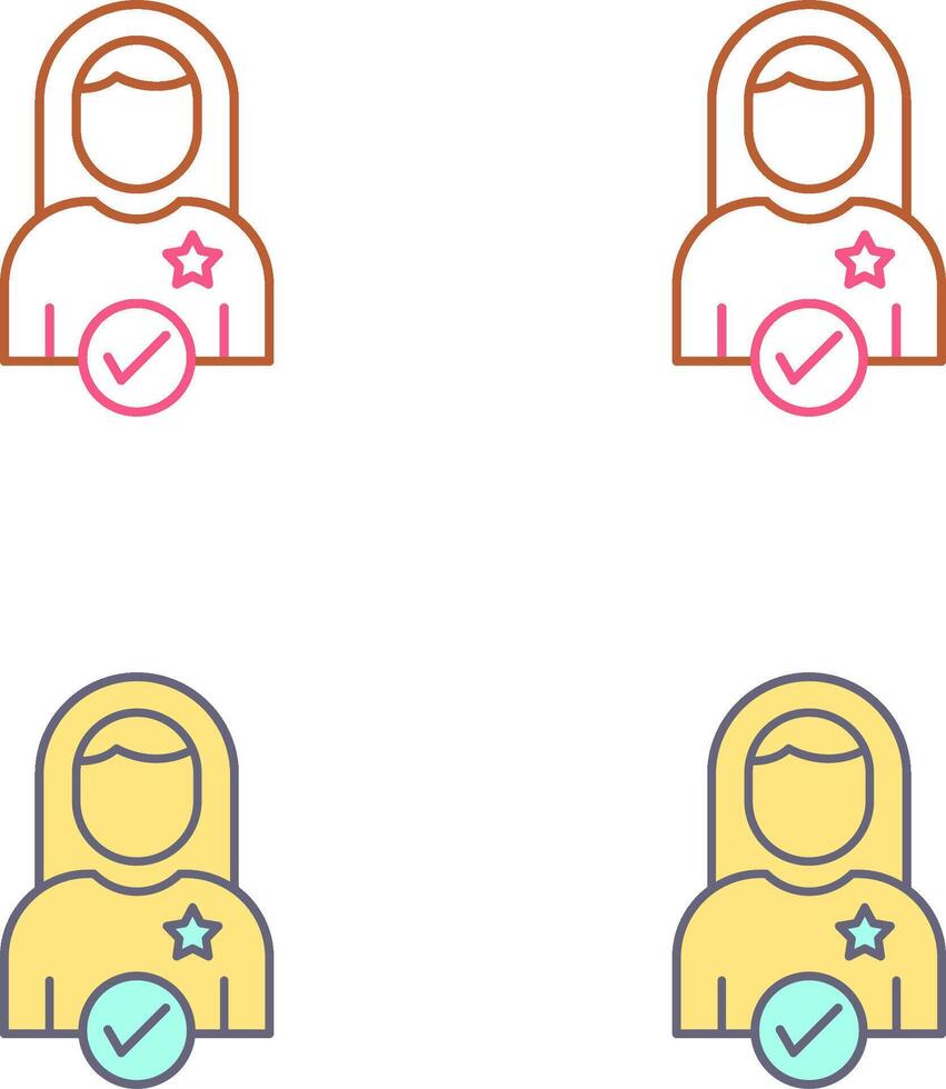 Candidate Icon Design vector