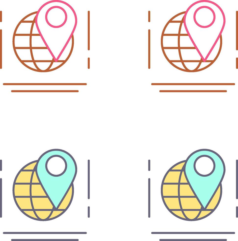 Map Icon Design vector