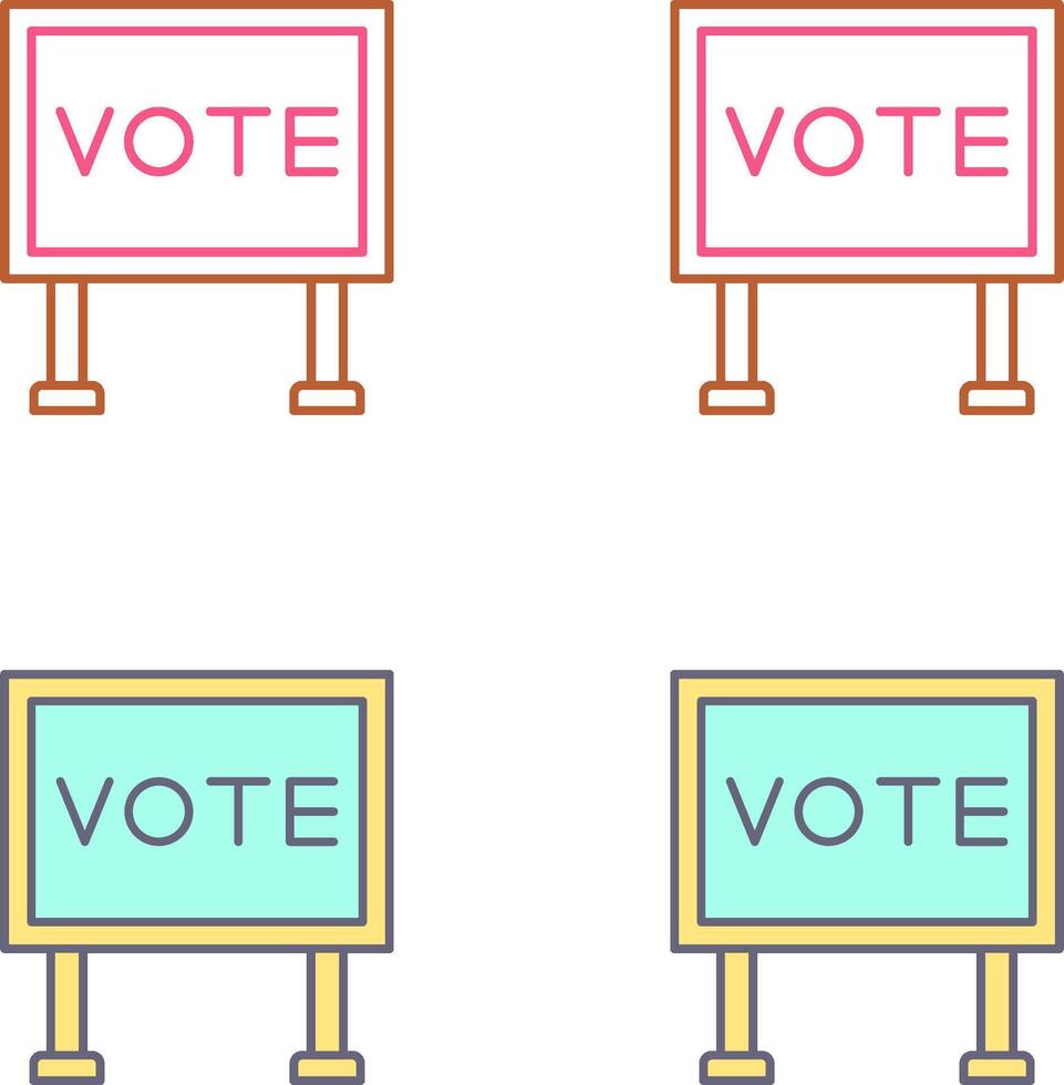 Billboard Icon Design vector