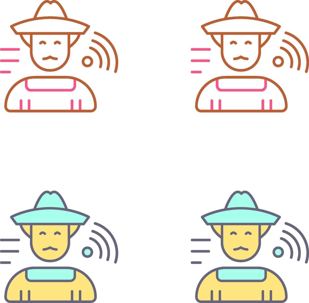 Farmer Icon Design vector
