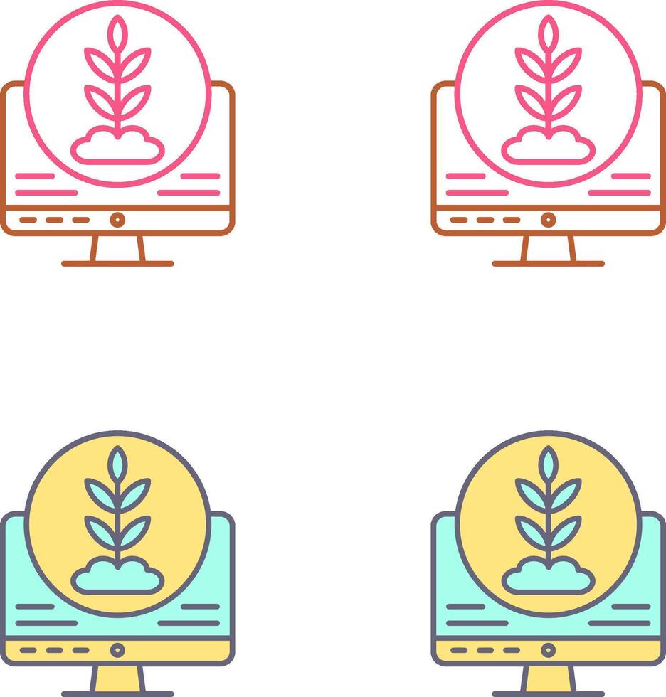 Plant Icon Design vector