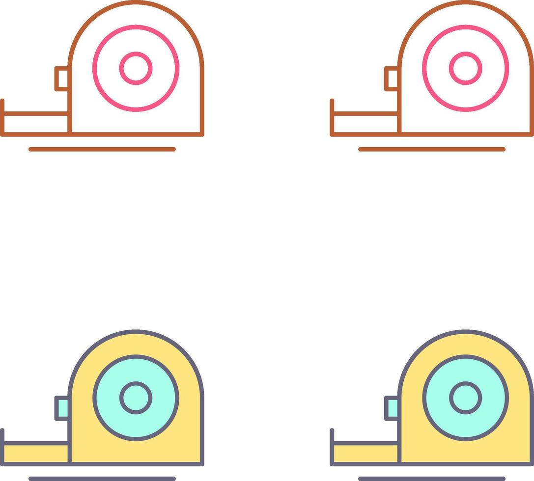 Measuring Tape Icon Design vector