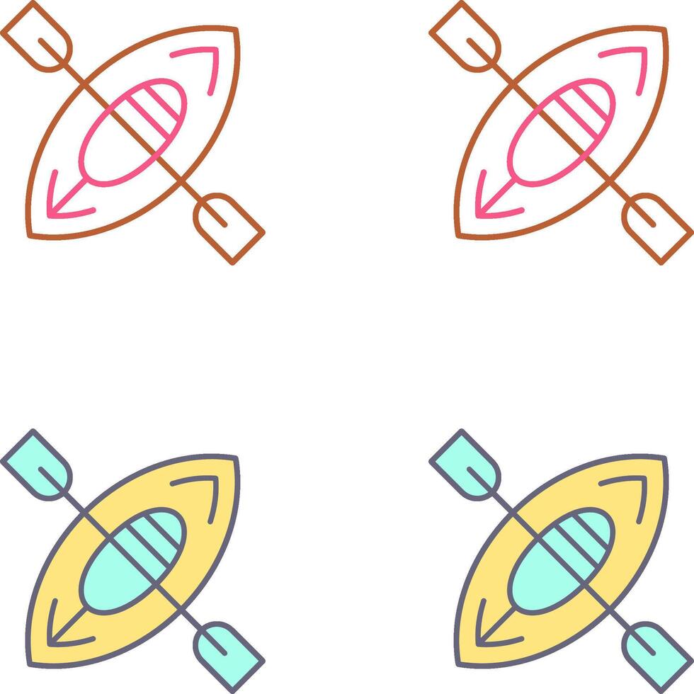 Kayak Icon Design vector